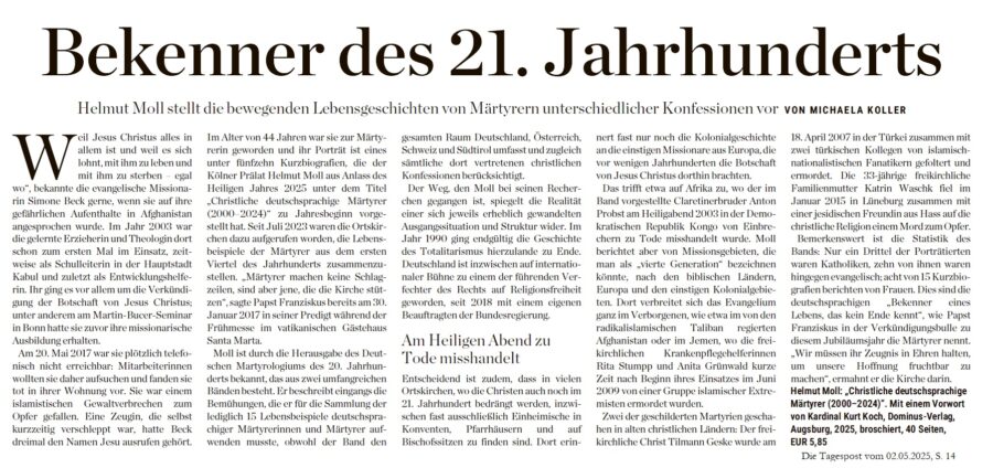 Christliche deutschsprachige Märtyrer (2000-2024) – Bild 6