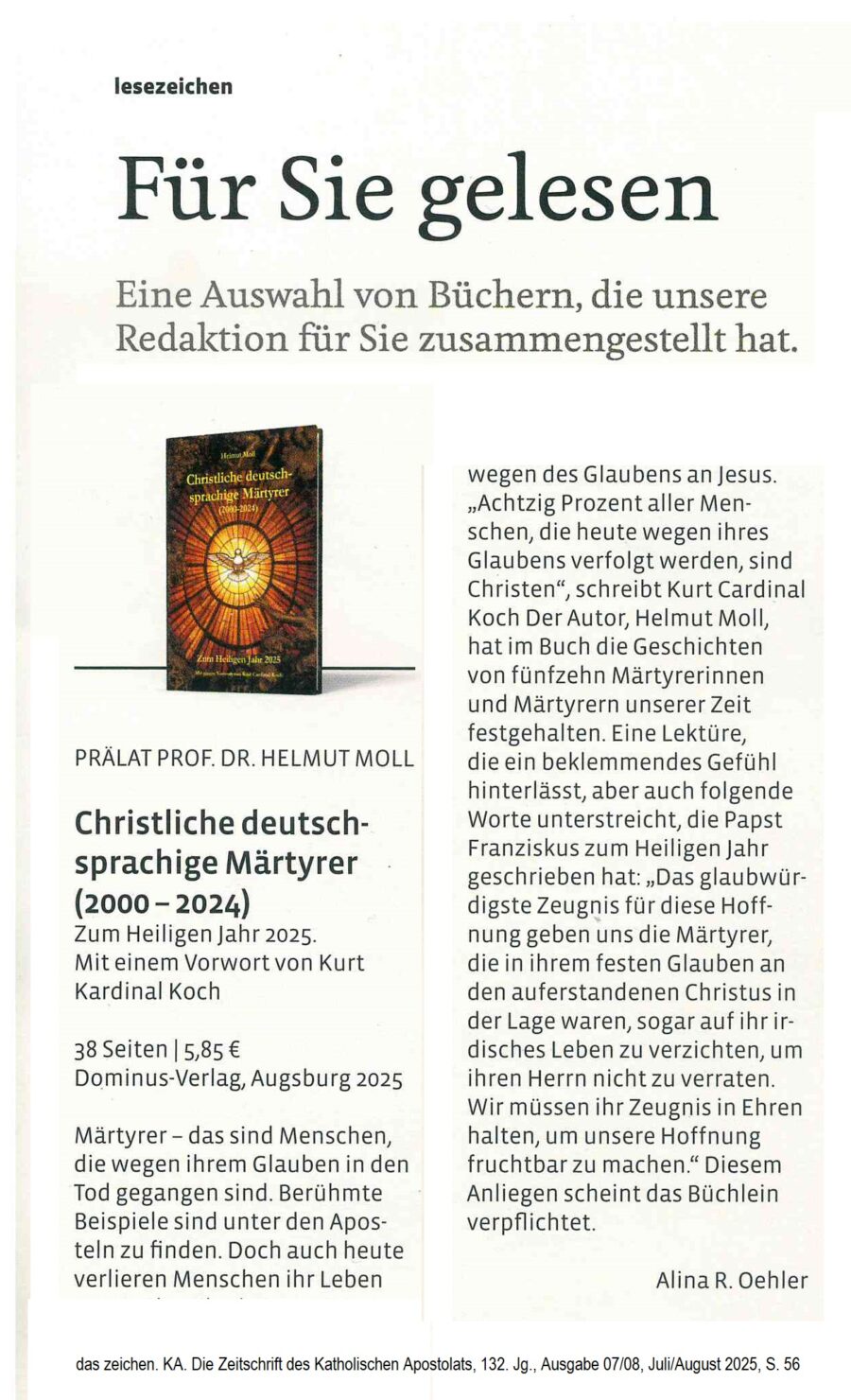 Christliche deutschsprachige Märtyrer (2000-2024) – Bild 8